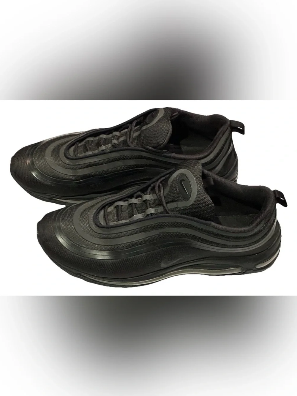 NIKE AIRMAX 97 MENS 14 TRIPLE BLACK ULTRA 17 ALL BLACK ON BLACK 918356-002
